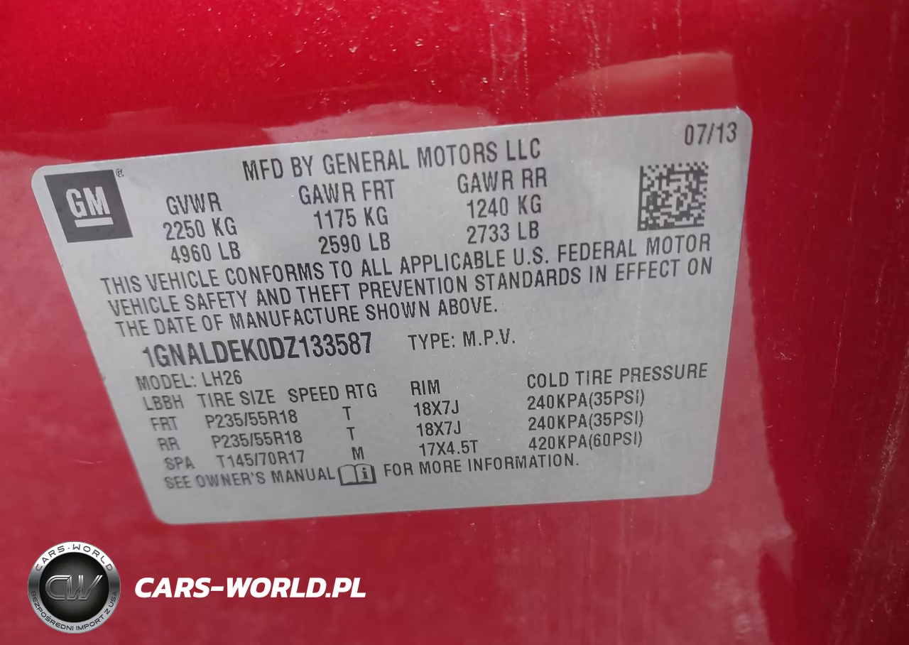 2013 Chevrolet Equinox 1Lt VIN:1GNALDEK0DZ133587 - 9