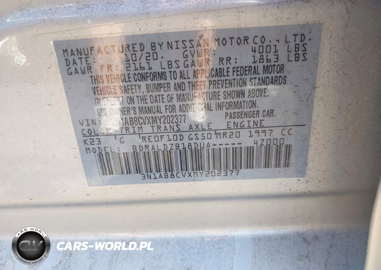 2021 Nissan Sentra Sv Xtronic Cvt VIN:3N1AB8CVXMY202377 - 9