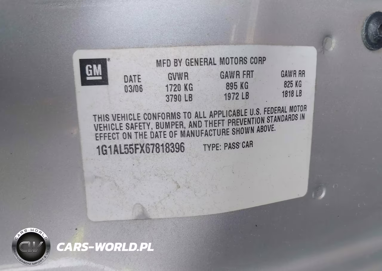 2006 Chevrolet Cobalt Ls VIN:1G1AK55F667688992 - 9