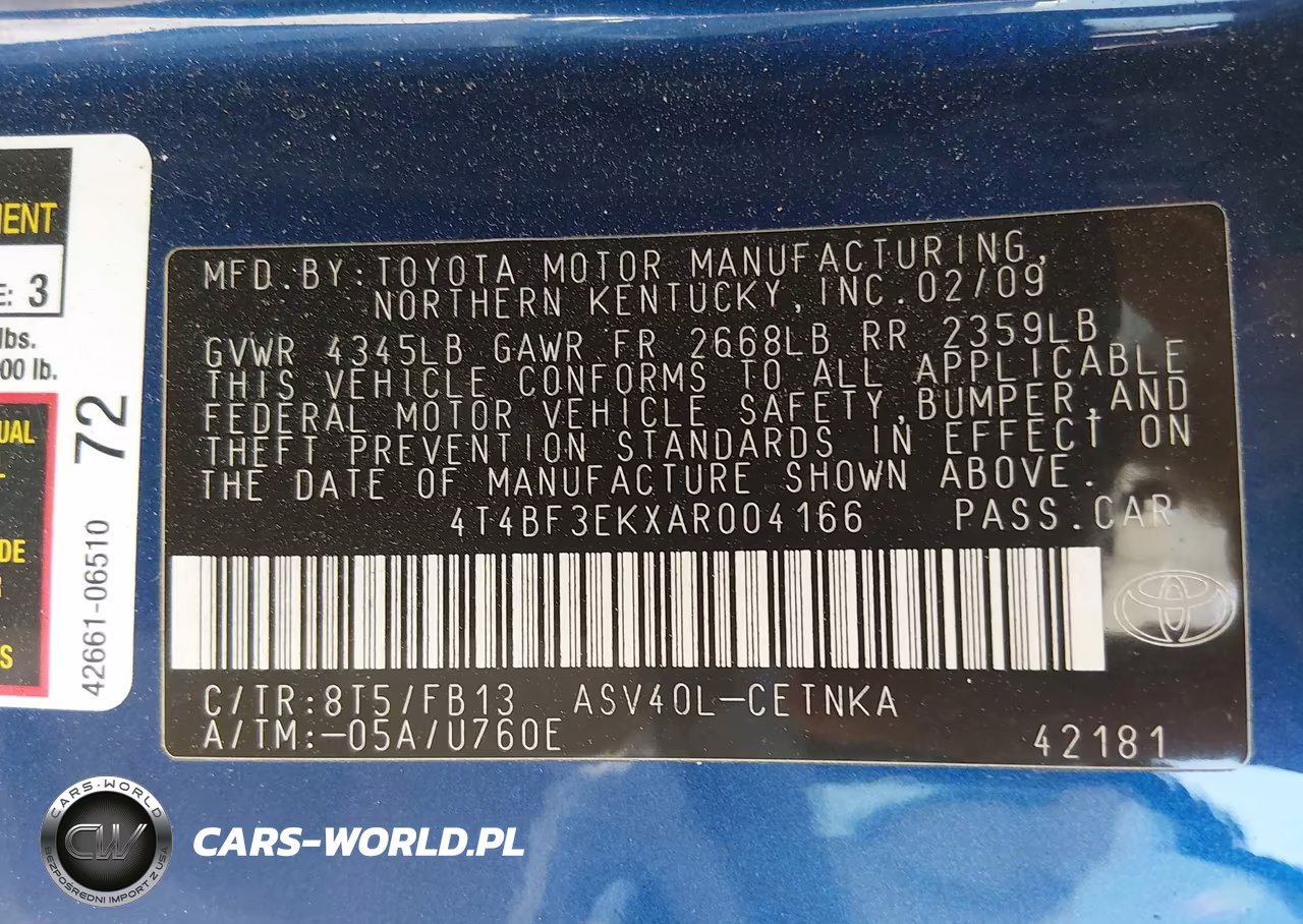 2010 Toyota Camry Le VIN:4T4BF3EKXAR004166 - 9