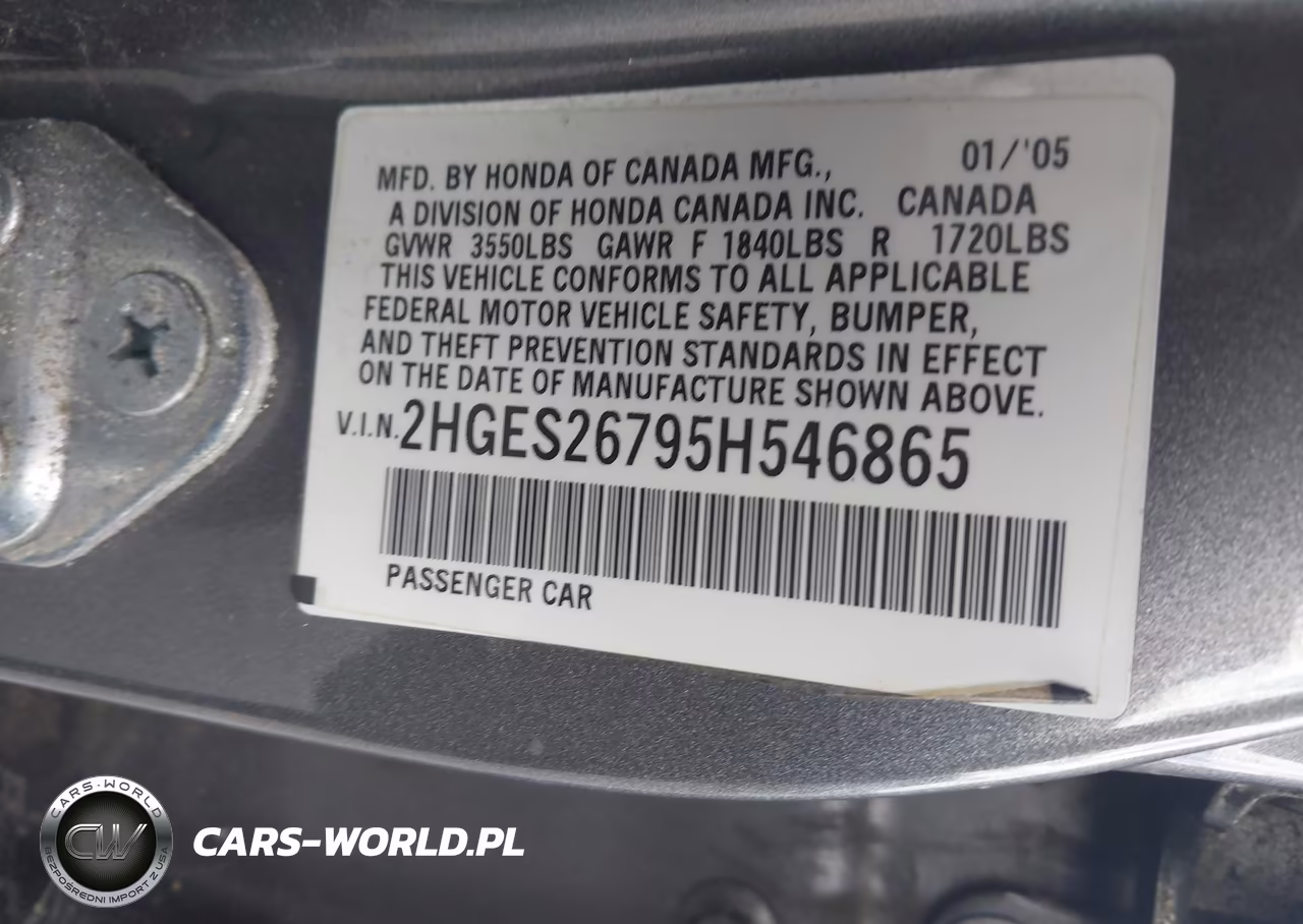 2005 Honda Civic Ex VIN:2HGES26795H546865 - 9