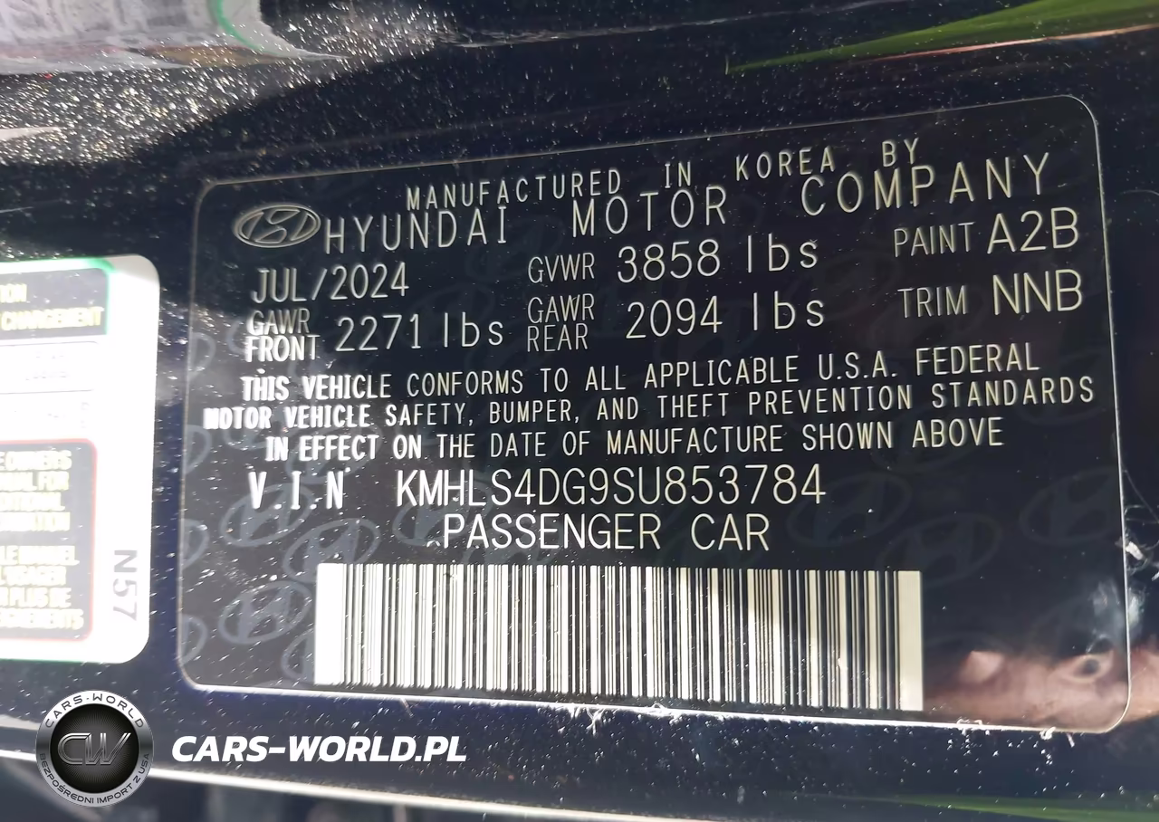 2025 Hyundai Elantra Sel Convenience VIN:KMHLS4DG9SU853784 - 9