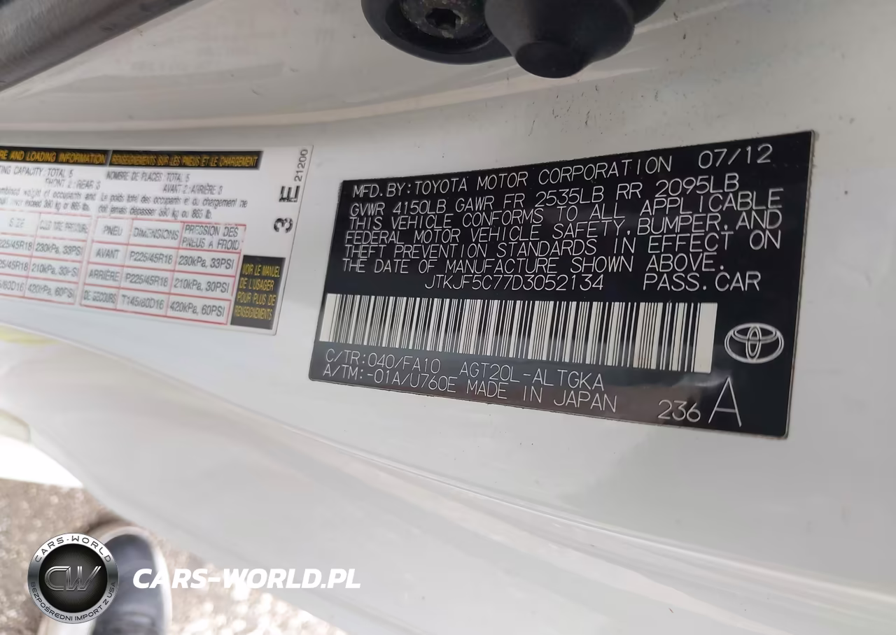 2013 Scion Tc VIN:JTKJF5C77D3052134 - 9