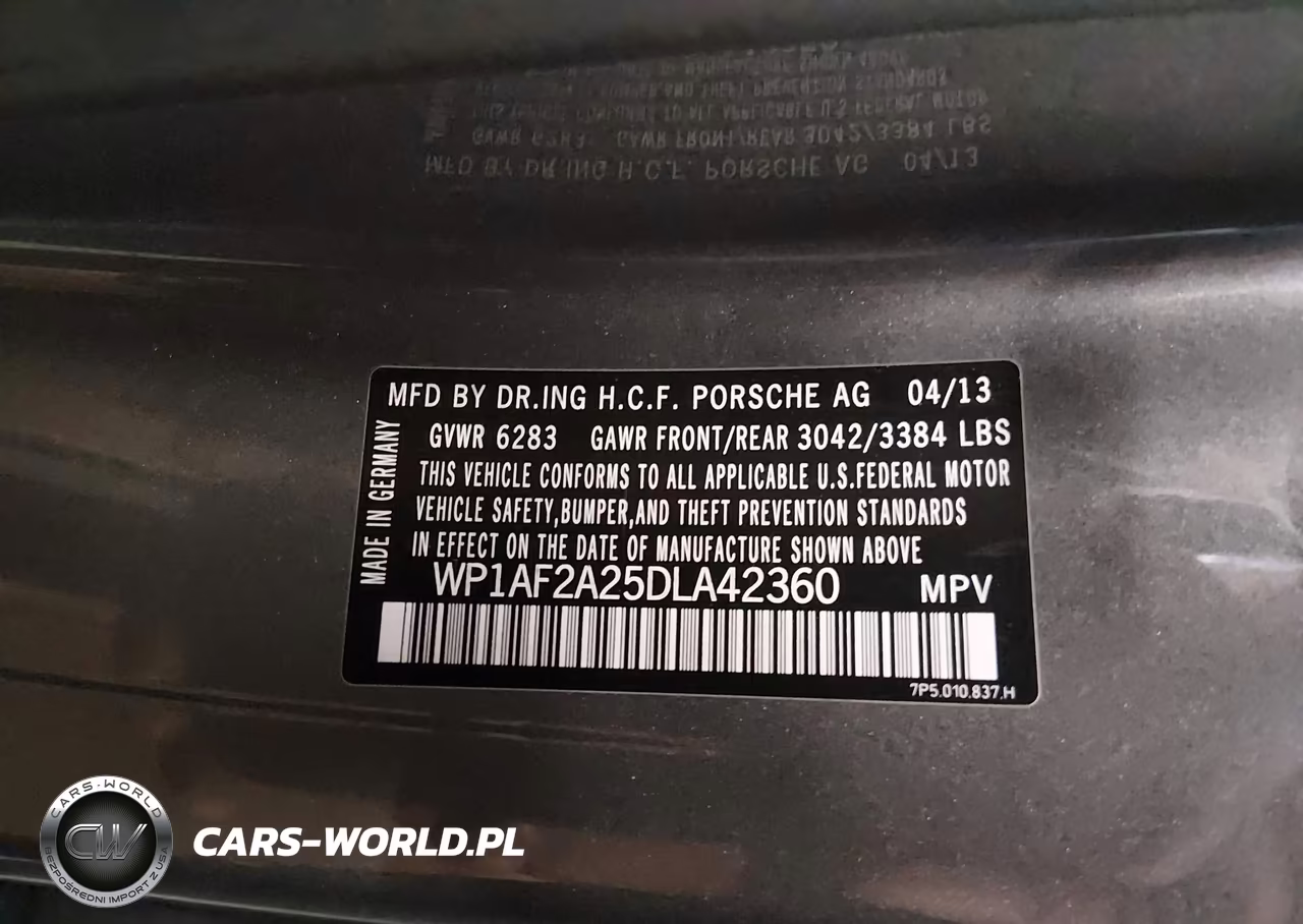 2013 Porsche Cayenne Diesel VIN:WP1AF2A25DLA42360 - 9