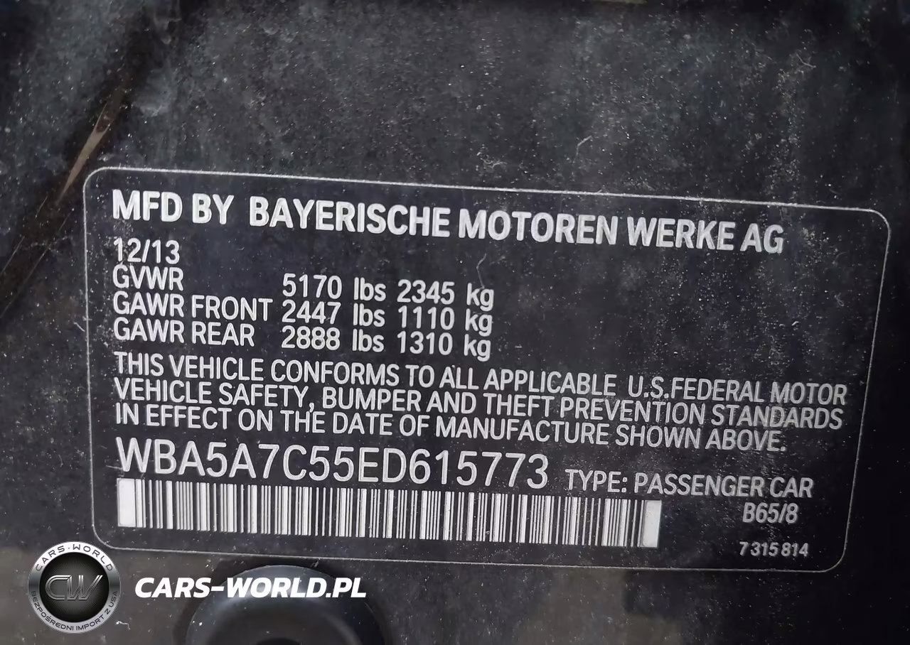 2014 BMW 528I xDrive VIN:WBA5A7C55ED615773 - 9