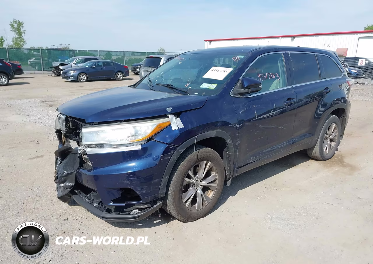 2015 Toyota Highlander Le Plus V6 VIN:5TDBKRFH3FS212191 - 2