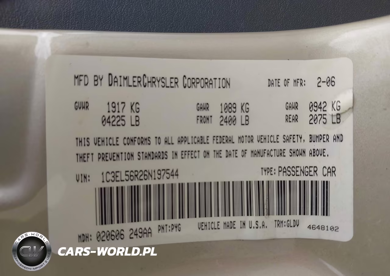 2006 Chrysler Sebring Touring VIN:1C3EL56R26N197544 - 9