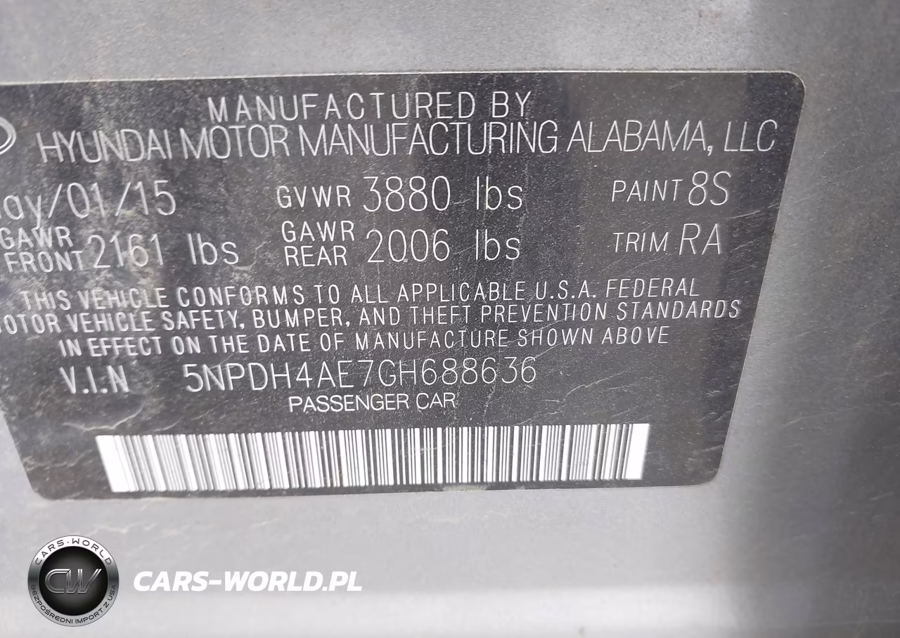 2016 Hyundai Elantra Se VIN:5NPDH4AE7GH688636 - 9