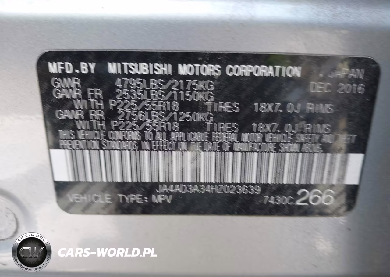 2017 Mitsubishi Outlander Se-Sel VIN:JA4AD3A34HZ023639 - 9