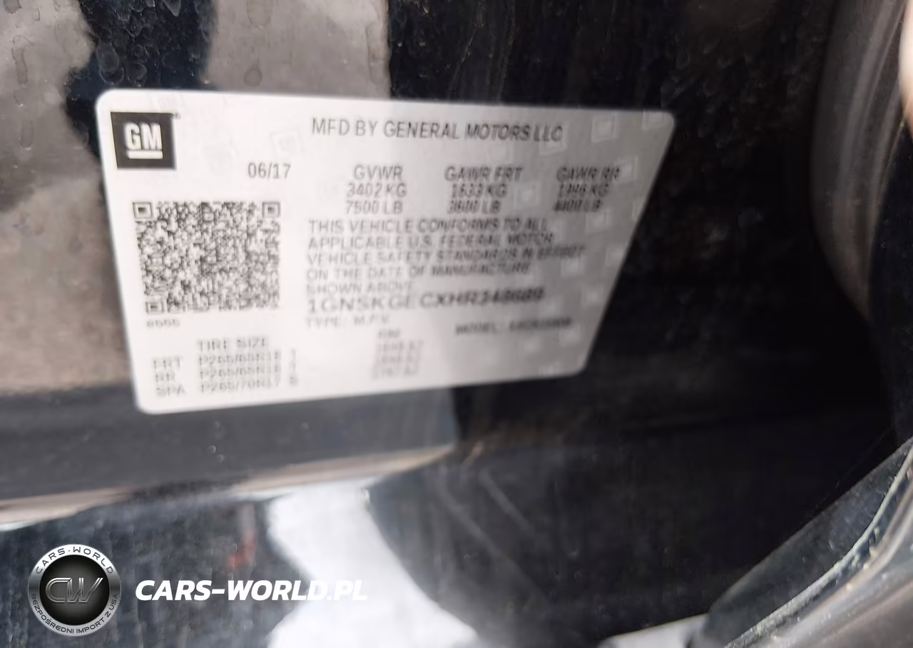 2017 Chevrolet Suburban Ls VIN:1GNSKGECXHR348689 - 9