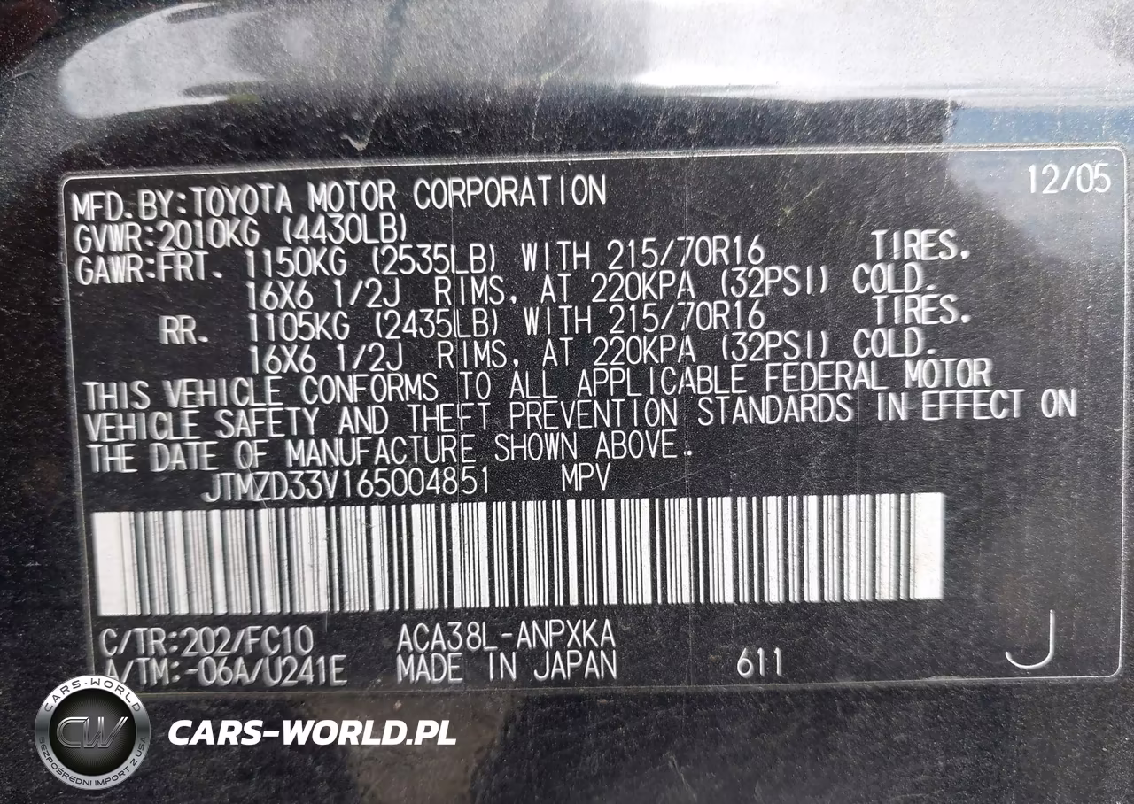 2006 Toyota Rav4 VIN:JTMZD33V165004851 - 9