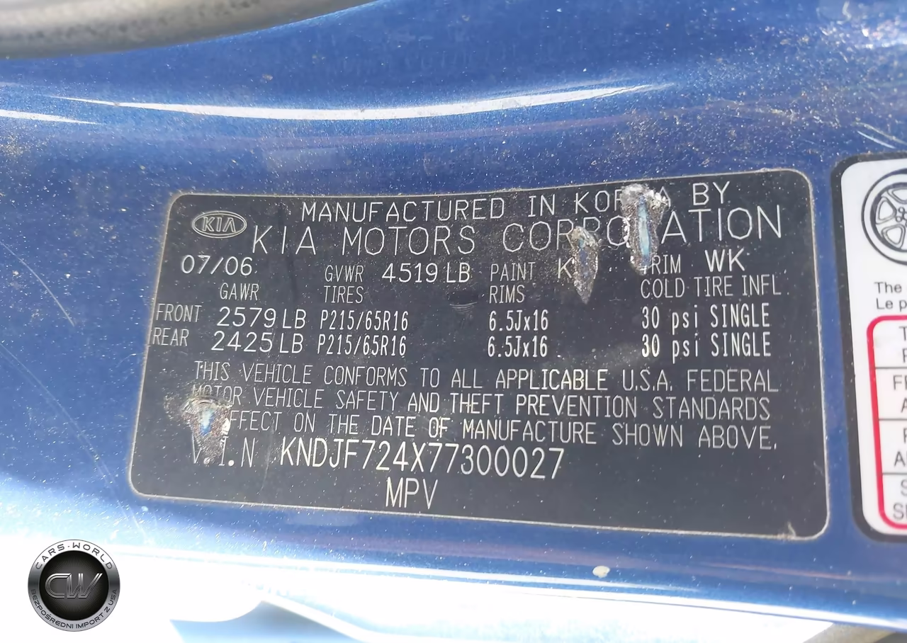 2007 Kia Sportage Lx VIN:KNDJF724X77300027 - 9