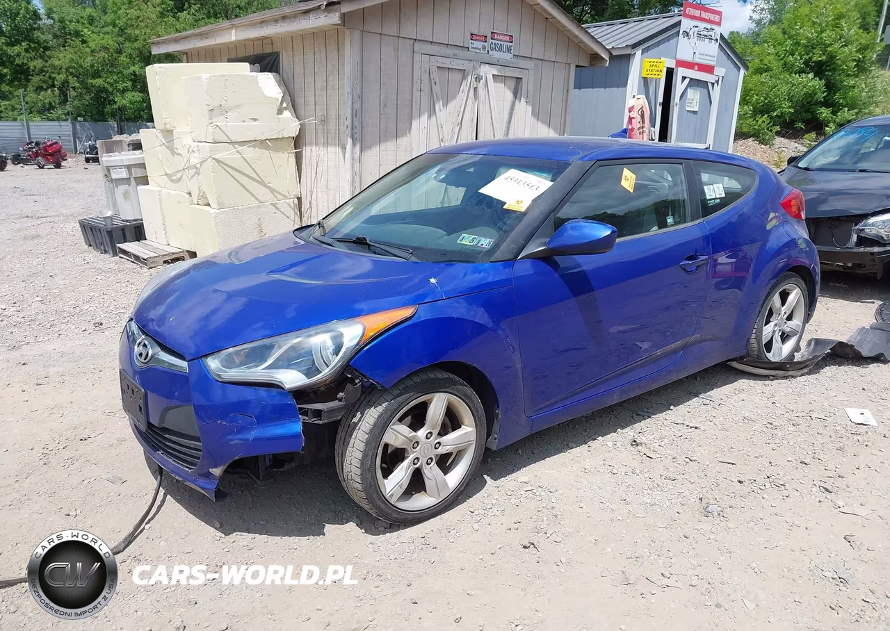 2012 Hyundai Veloster Base W-Gray VIN:KMHTC6AD5CU034923 - 2