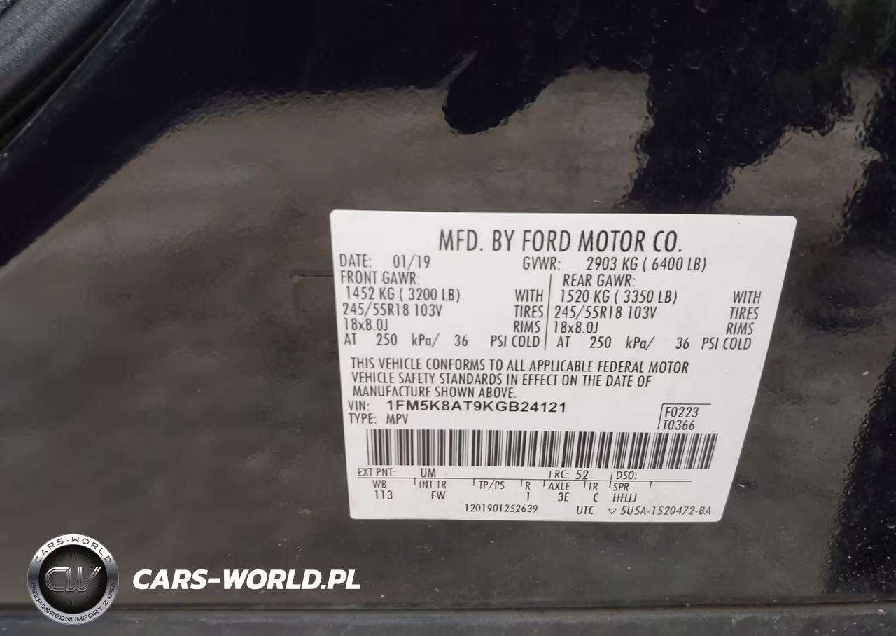 2019 Ford Police Interceptor Utility VIN:1FM5K8AT9KGB24121 - 9