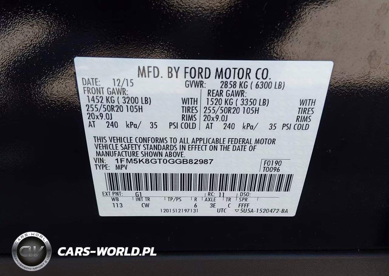 2016 Ford Explorer Sport VIN:1FM5K8GT0GGB82987 - 9