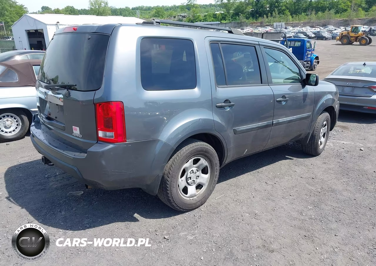 2011 Honda Pilot Lx VIN:5FNYF4H20BB081682 - 4