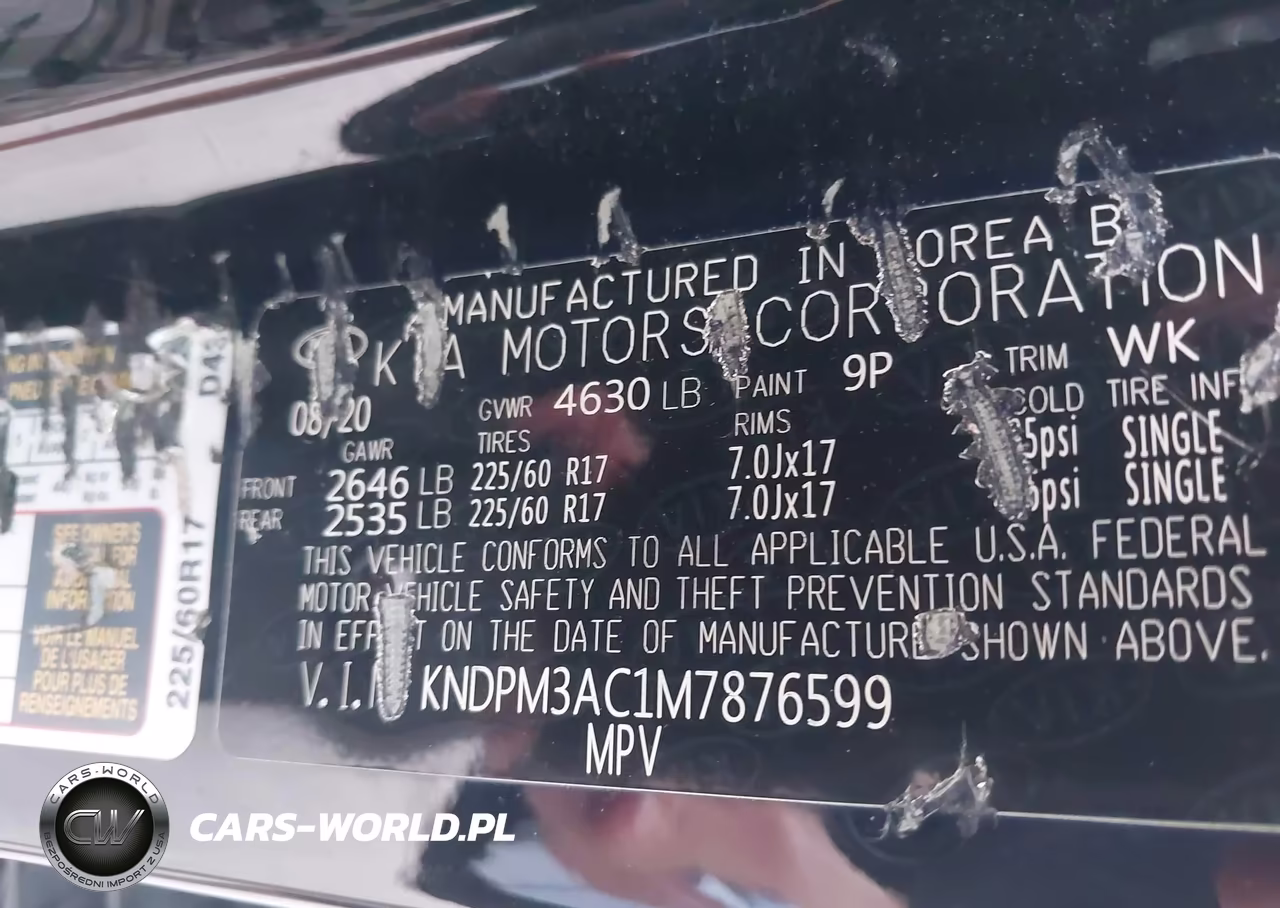 2021 Kia Sportage Lx VIN:KNDPM3AC1M7876599 - 9