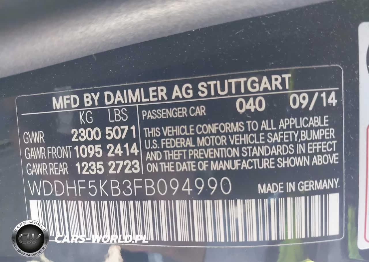 2015 Mercedes-Benz E 350 VIN:WDDHF5KB3FB094990 - 9