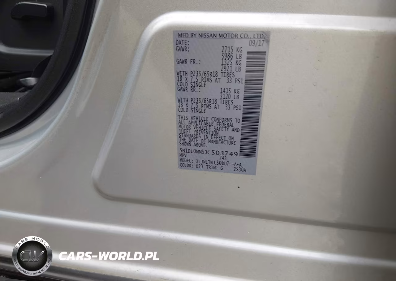 2018 Infiniti Qx60 VIN:5N1DL0MM5JC503749 - 9