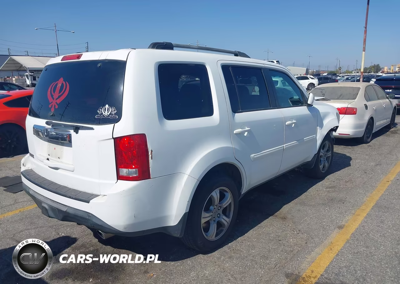 2012 Honda Pilot Ex-L VIN:5FNYF3H59CB026413 - 4