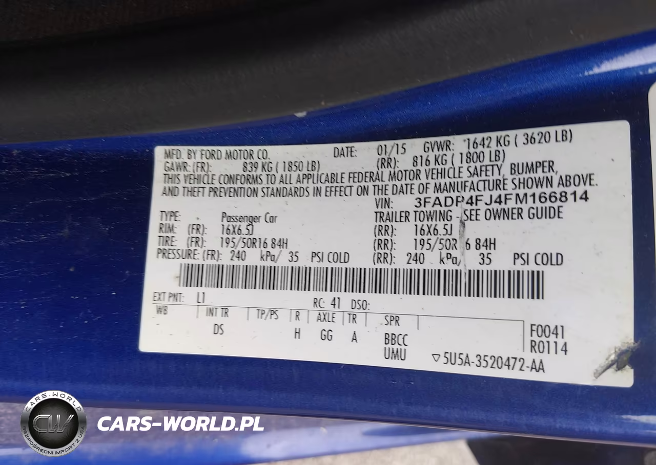2015 Ford Fiesta Titanium VIN:3FADP4FJ4FM166814 - 9
