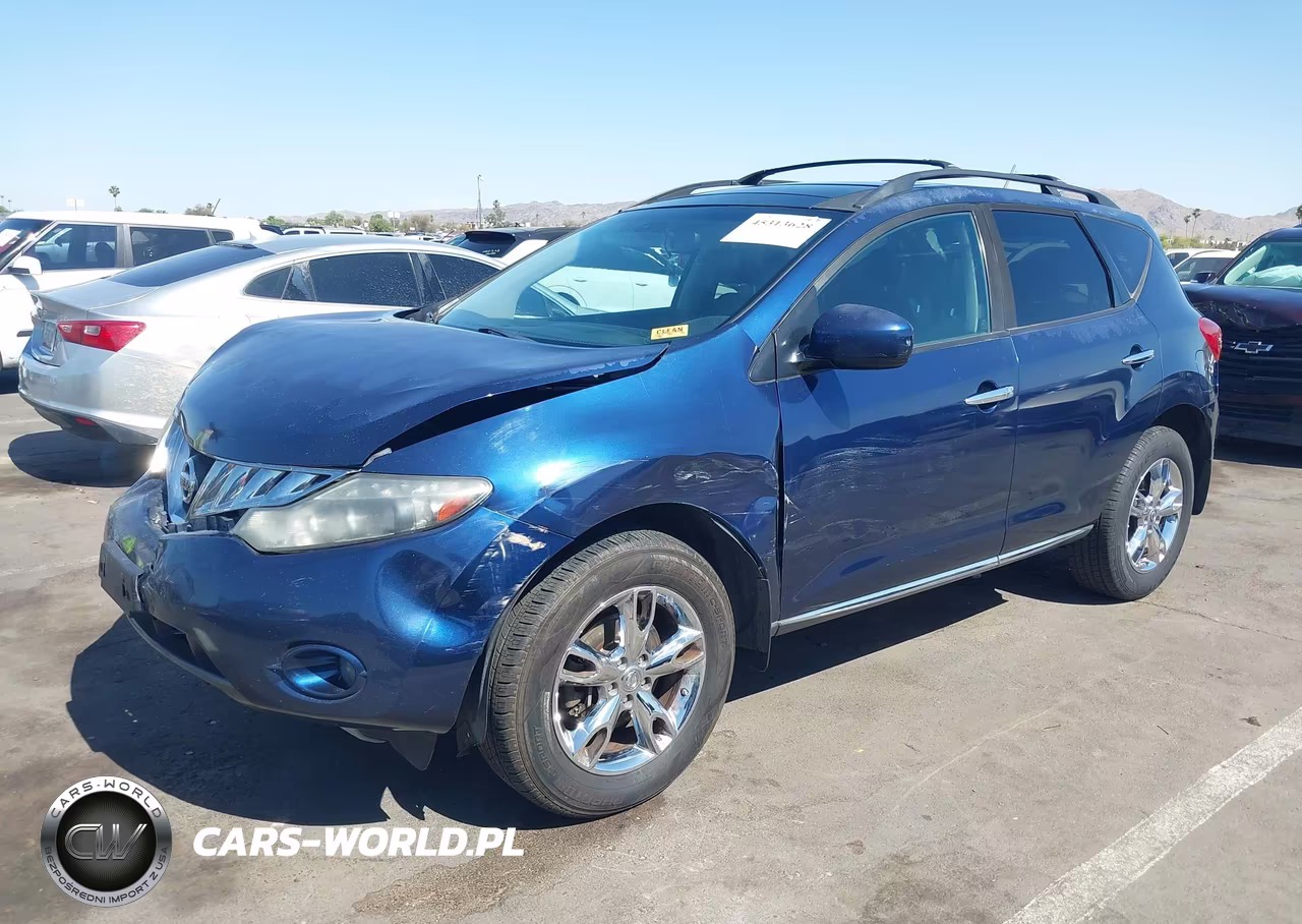 2009 Nissan Murano Sl VIN:JN8AZ18W89W214905 - 2