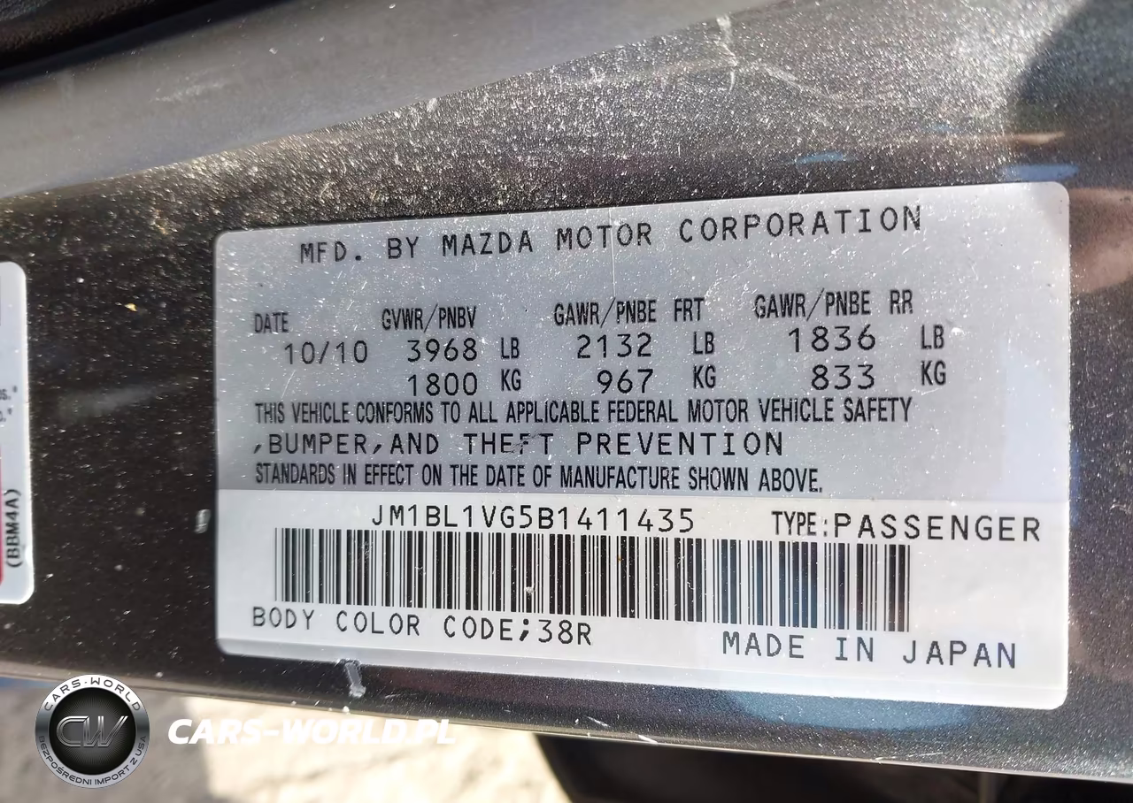 2011 Mazda Mazda3 I Touring VIN:JM1BL1VG5B1411435 - 9