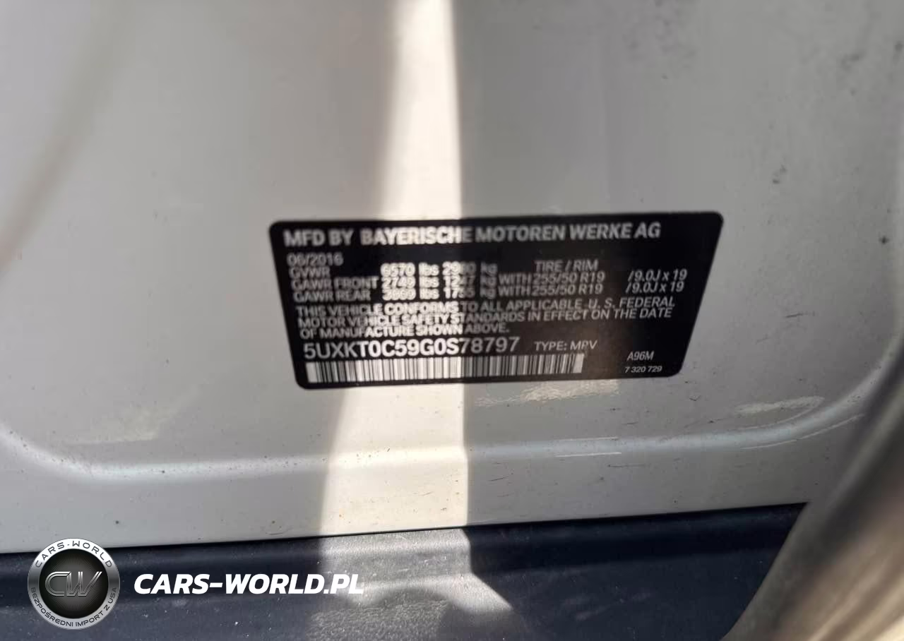 2016 BMW X5 Xdr40E VIN:5UXKT0C59G0S78797 - 9