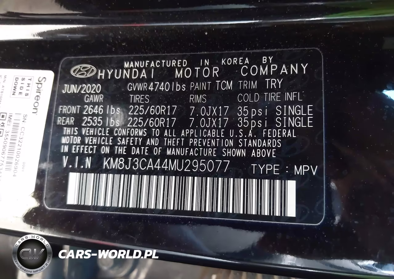 2021 Hyundai Tucson Value VIN:KM8J3CA44MU295077 - 9