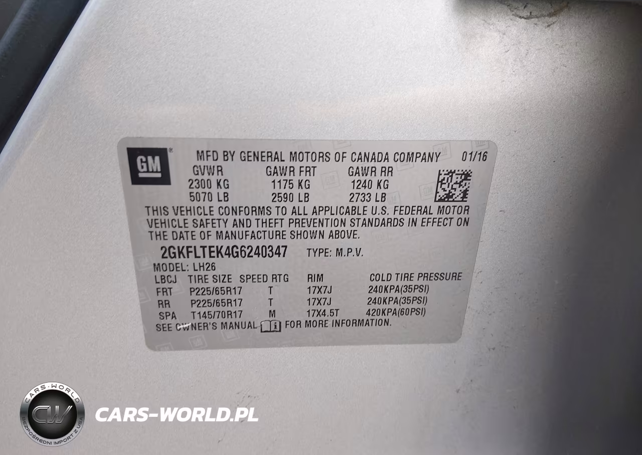 2016 GMC Terrain Sle-2 VIN:2GKFLTEK4G6240347 - 9