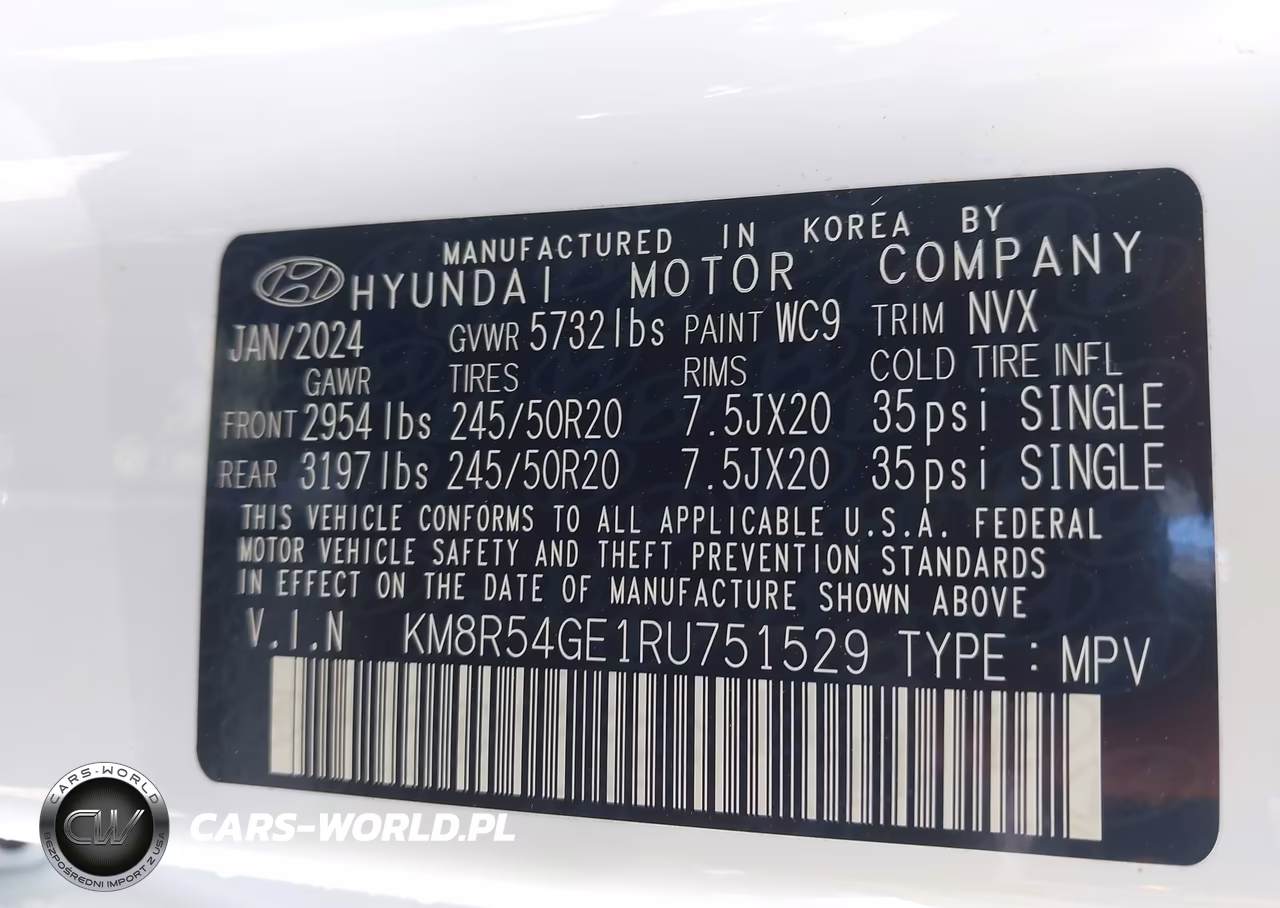 2024 Hyundai Palisade Limited VIN:KM8R54GE1RU751529 - 9