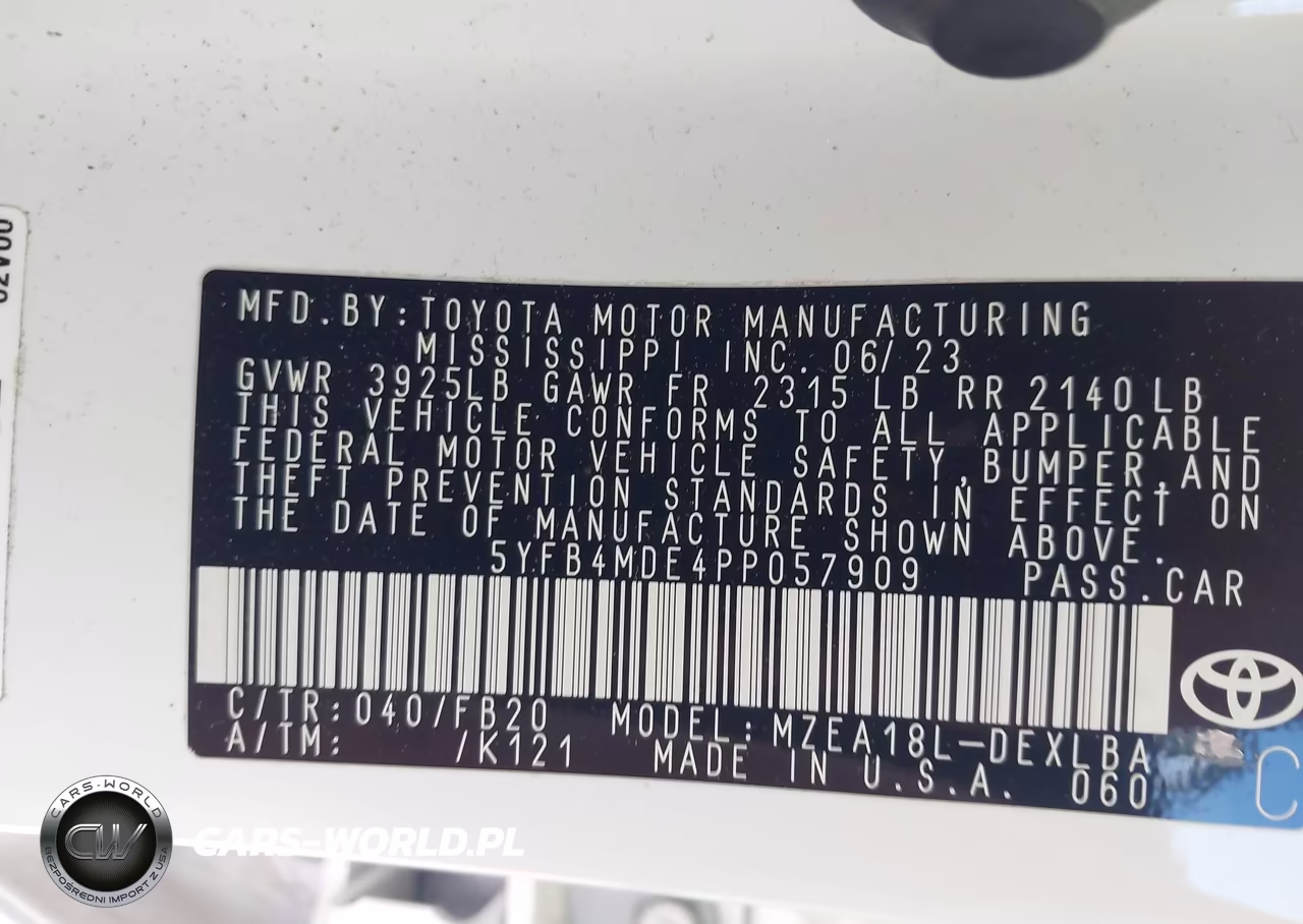 2023 Toyota Corolla Le VIN:5YFB4MDE4PP057909 - 9