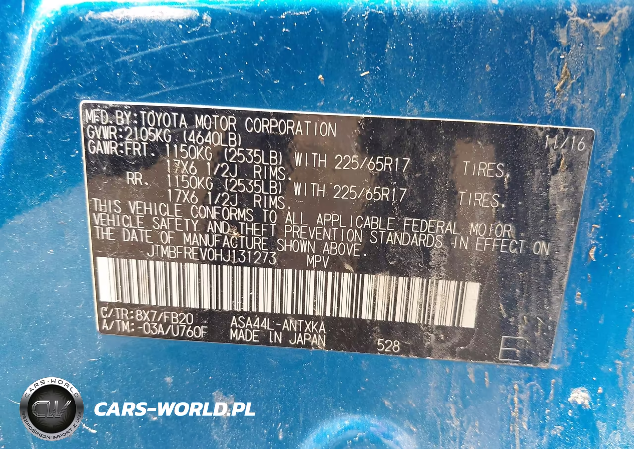 2017 Toyota Rav4 Le VIN:JTMBFREV0HJ131273 - 9