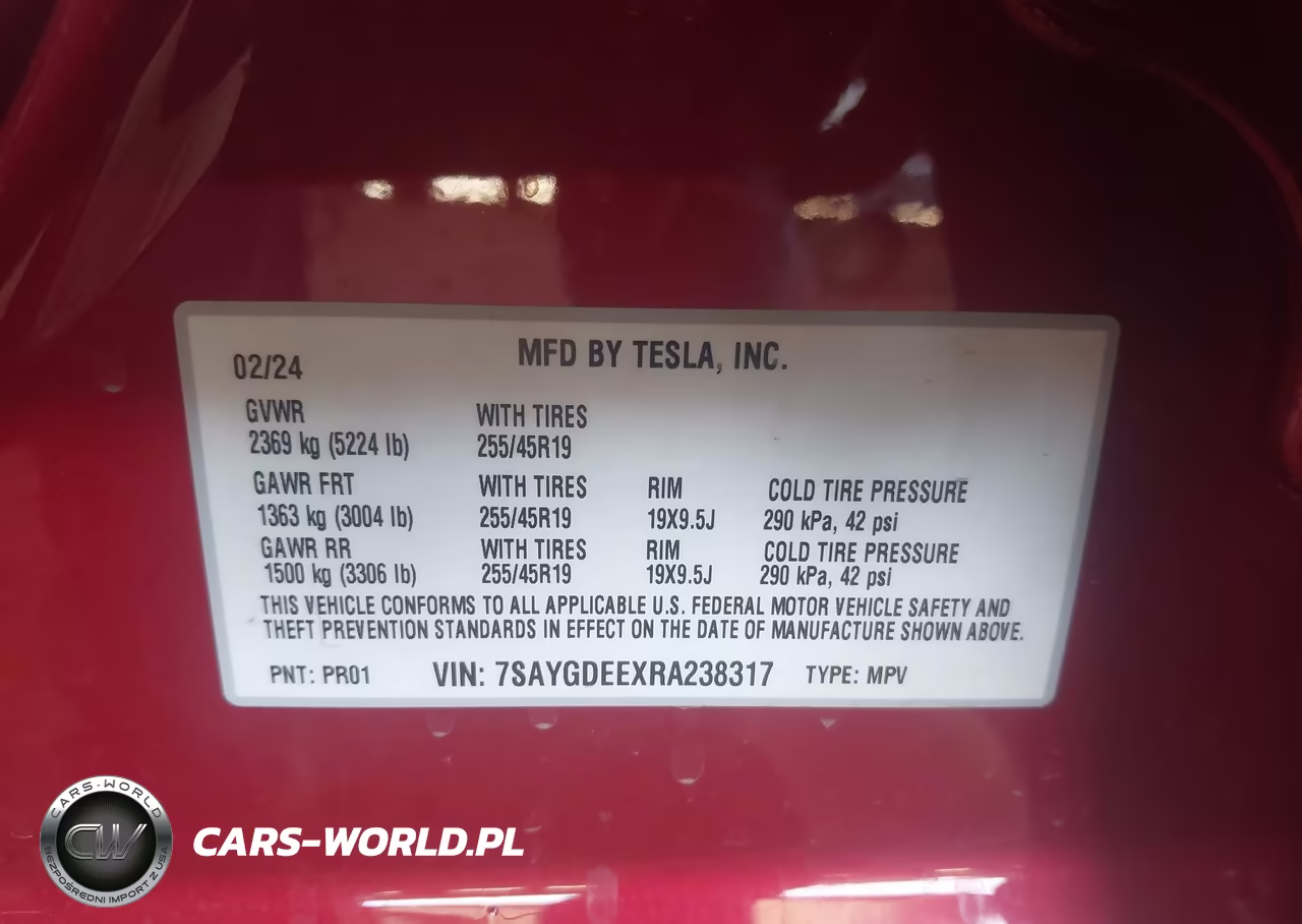 2024 Tesla Model Y Long Range Dual Motor All-Wheel Drive VIN:7SAYGDEEXRA238317 - 9