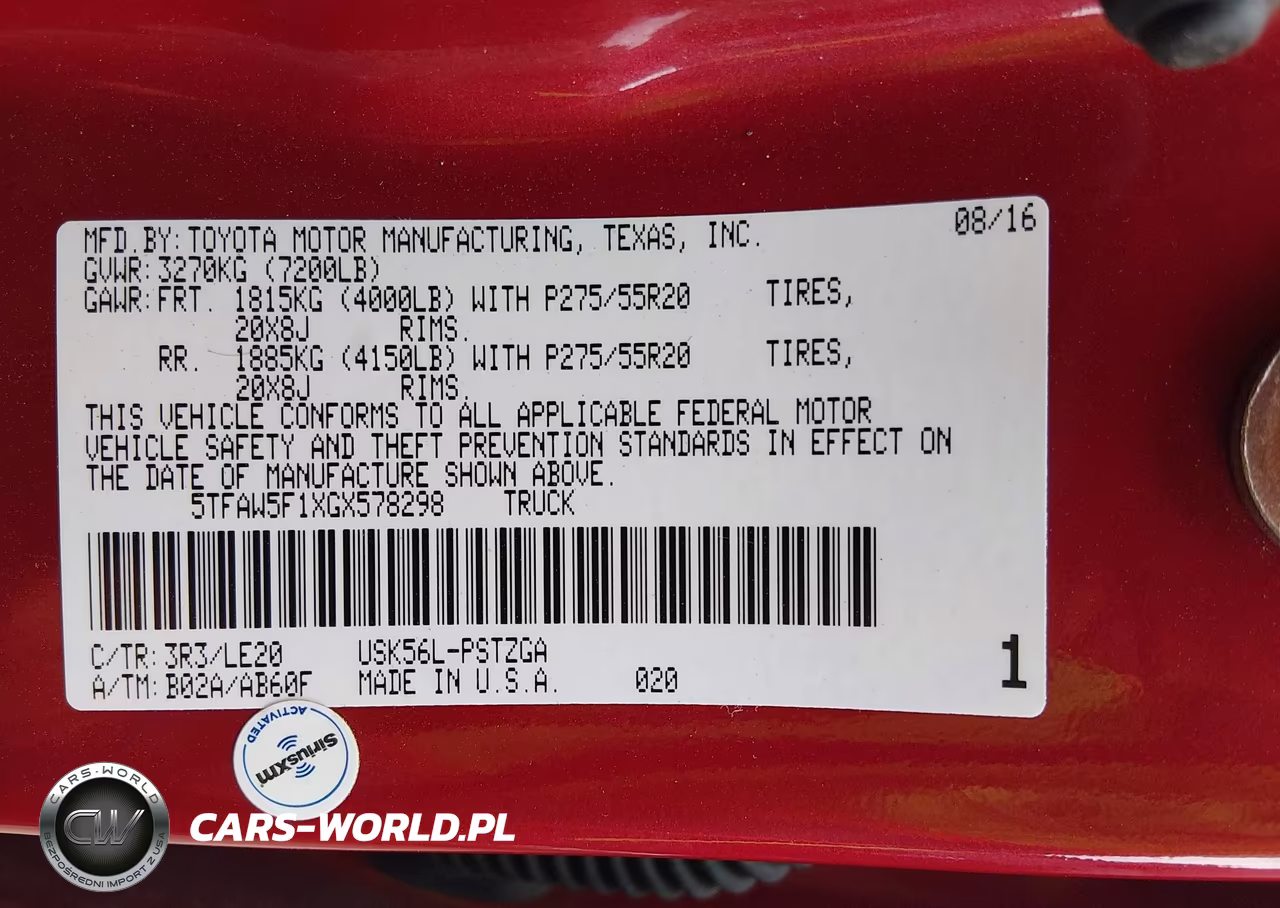 2016 Toyota Tundra Platinum 5.7L V8 VIN:5TFAW5F1XGX578298 - 9