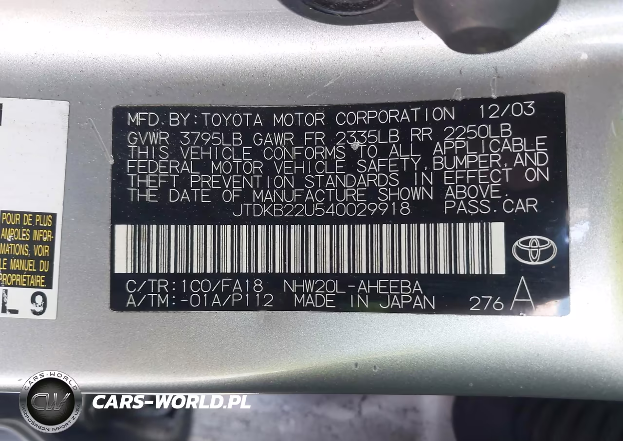 2004 Toyota Prius VIN:JTDKB22U540029918 - 9