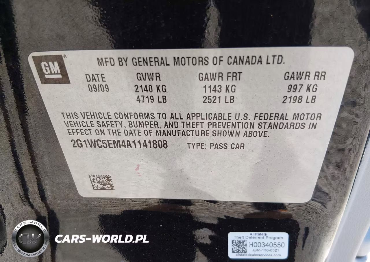 2010 Chevrolet Impala Ltz VIN:2G1WC5EM4A1141808 - 9