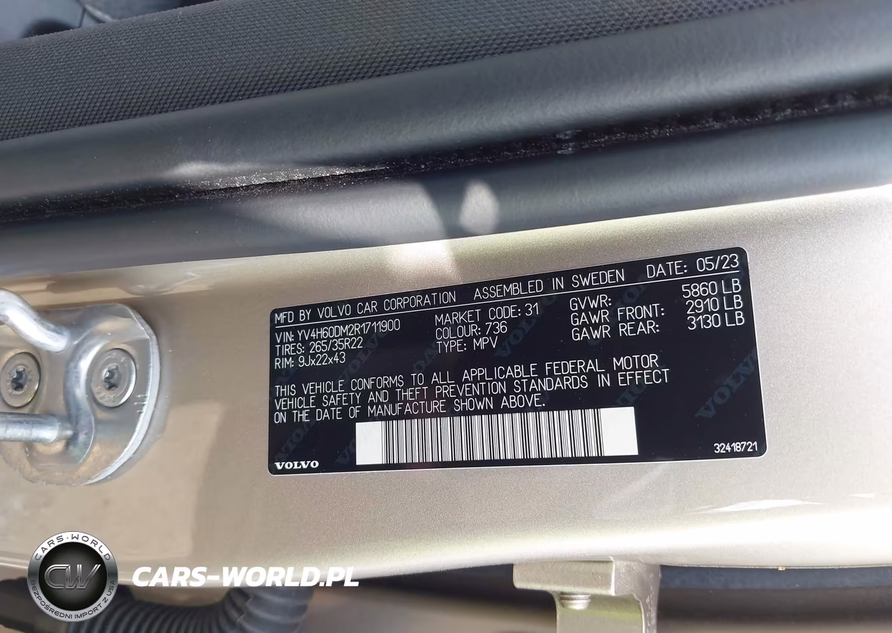 2024 Volvo Xc60 Recharge Plug-In Hybrid T8 Ultimate Dark Theme VIN:YV4H60DM2R1711900 - 9