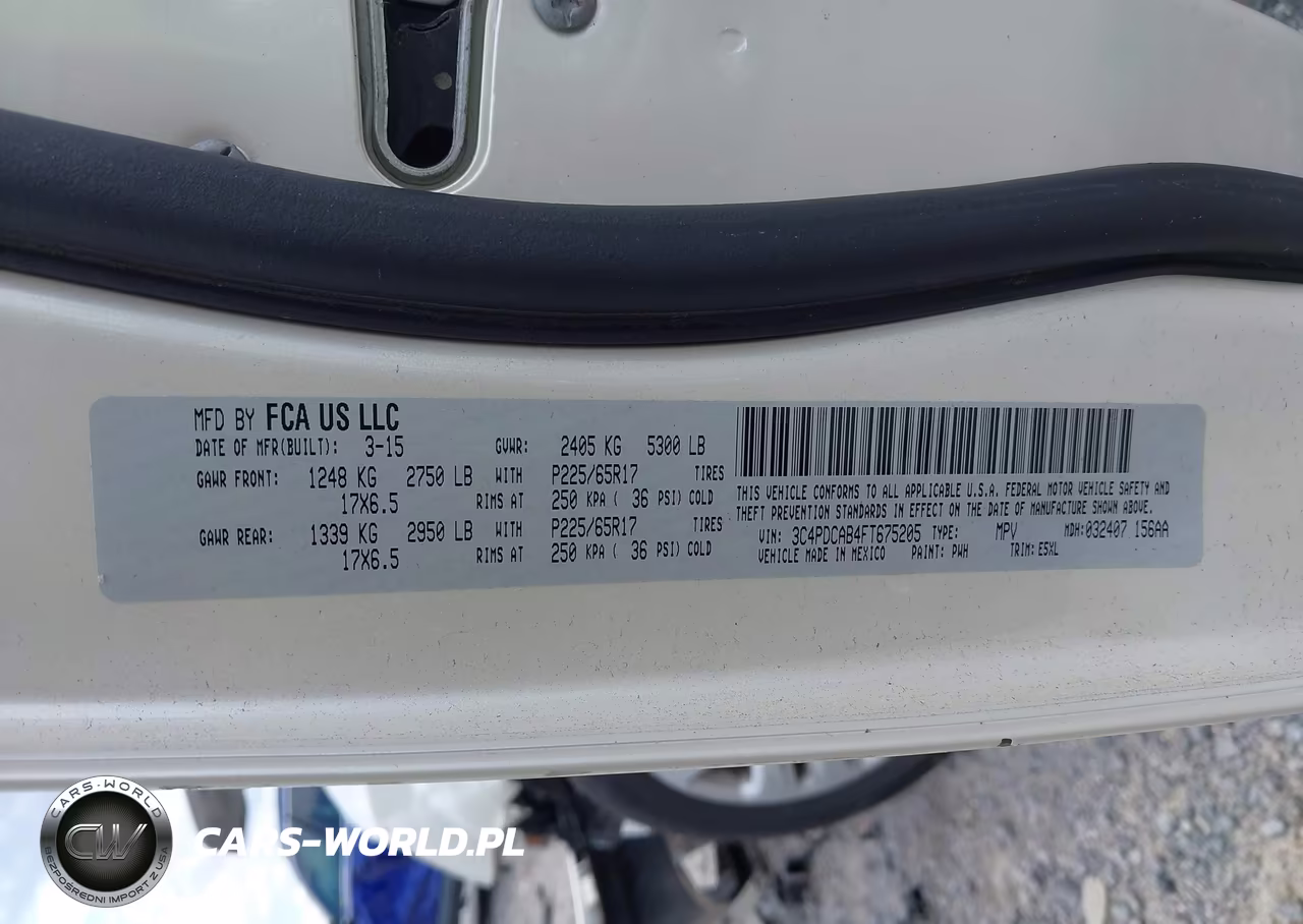 2015 Dodge Journey American Value Pkg VIN:3C4PDCAB4FT675205 - 9