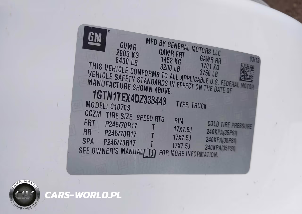2013 GMC Sierra 1500 Work Truck VIN:1GTN1TEX4DZ333443 - 9