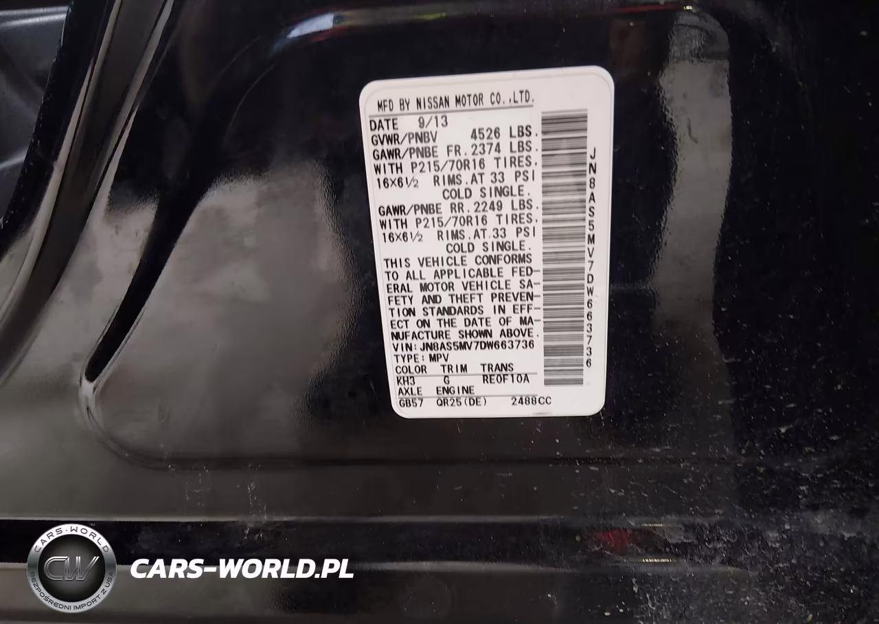 2013 Nissan Rogue S VIN:JN8AS5MV7DW663736 - 9