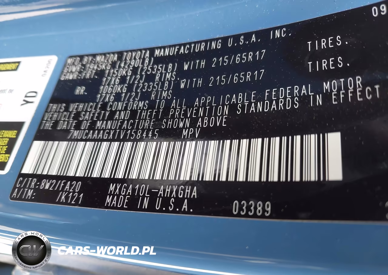 2026 Toyota Corolla Cross Le VIN:7MUCAAAGXTV158445 - 9
