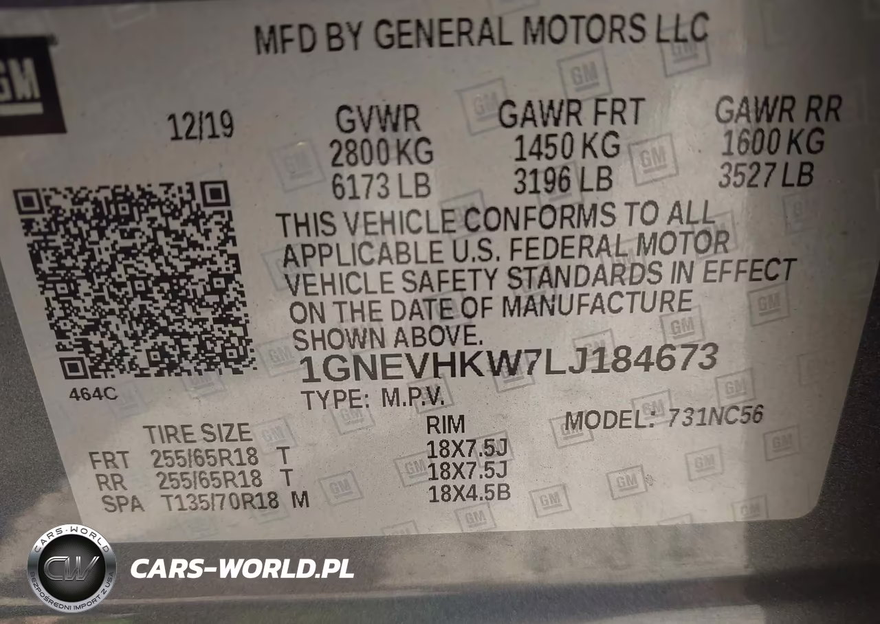 2020 Chevrolet Traverse Awd Lt Leather VIN:1GNEVHKW7LJ184673 - 9