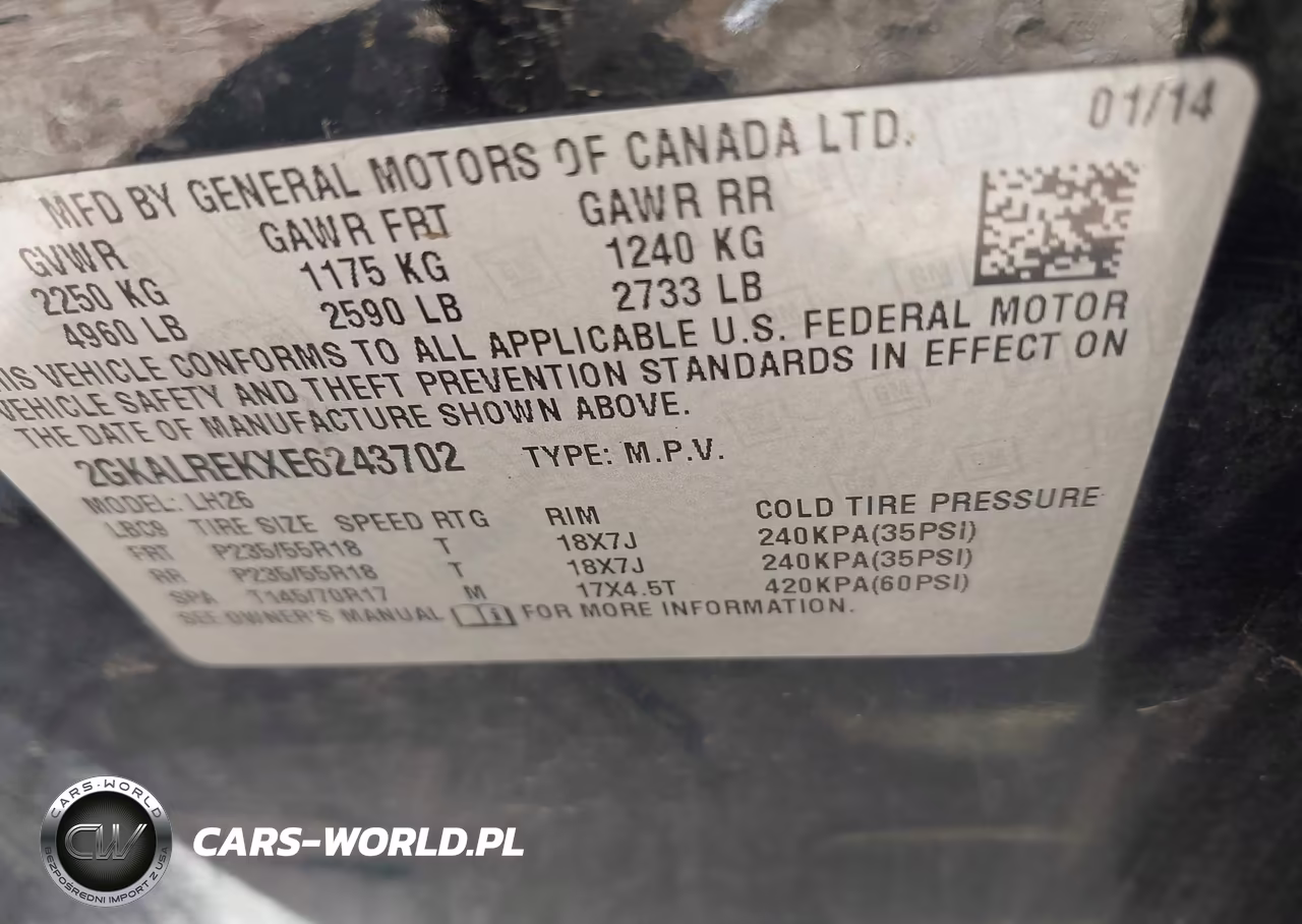 2014 GMC Terrain Sle-2 VIN:2GKALREKXE6243702 - 9