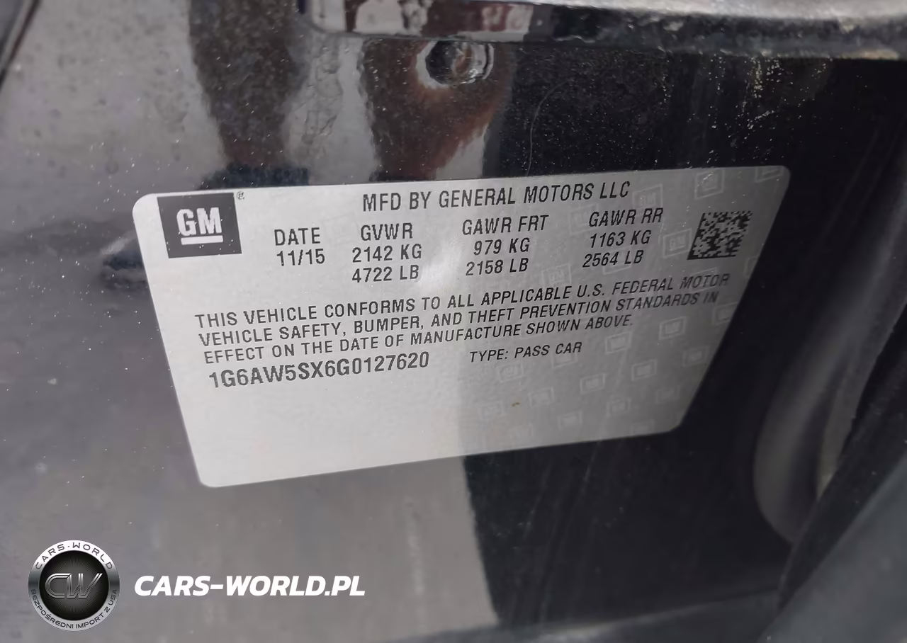 2016 Cadillac Cts Standard VIN:1G6AW5SX6G0127620 - 9