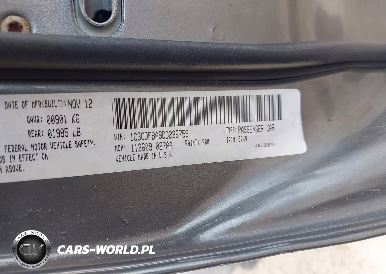 2013 Dodge Dart Sxt VIN:1C3CDFBA9DD226759 - 9
