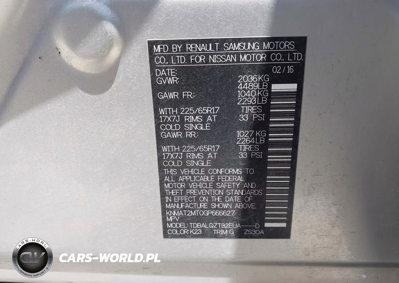 2016 Nissan Rogue Sv VIN:KNMAT2MT0GP666627 - 9