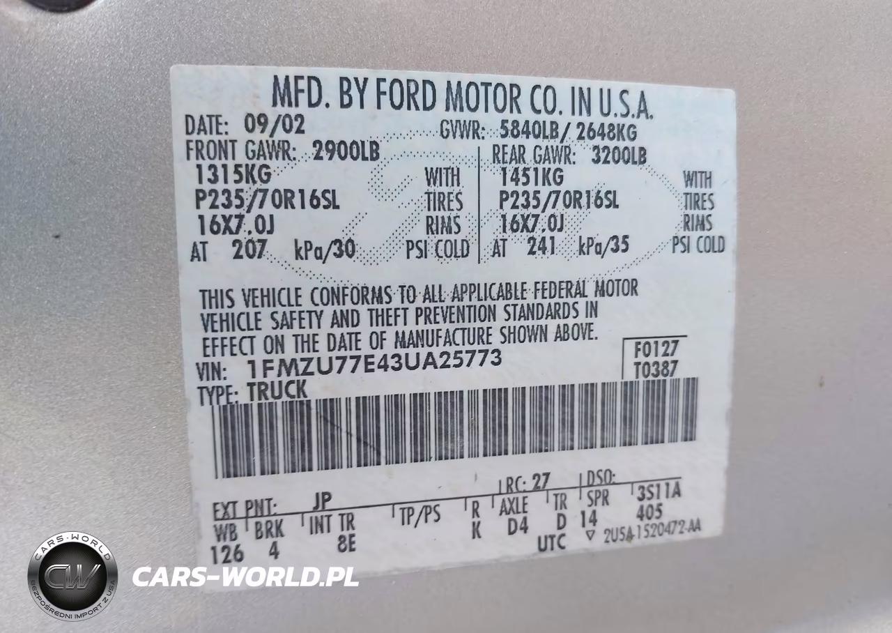 2003 Ford Explorer Sport Trac Xls-Xlt VIN:1FMZU77E43UA25773 - 9