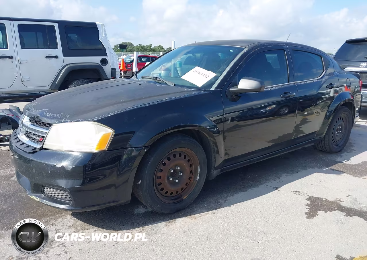 2012 Dodge Avenger Se VIN:1C3CDZAB0CN243423 - 2