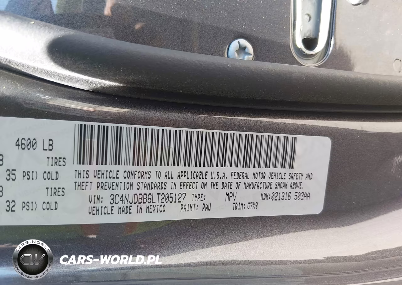 2020 Jeep Compass Altitude 4X4 VIN:3C4NJDBB6LT205127 - 9